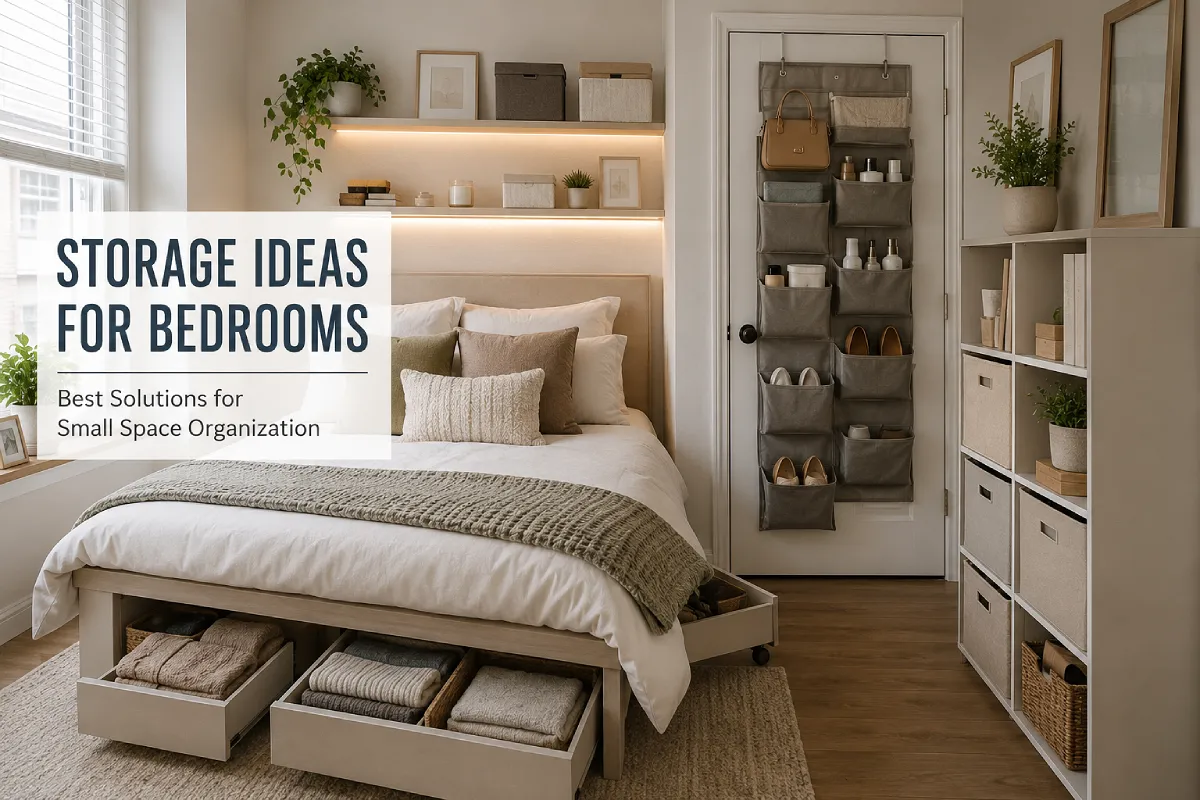 Storage Ideas for Bedrooms: Best Solutions for Small Space Organization