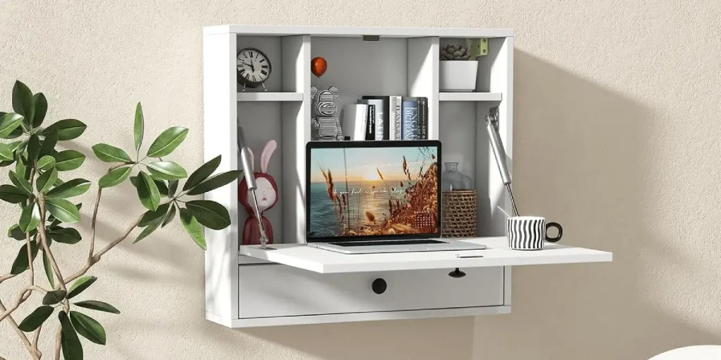 Wall-Mounted Folding Desk