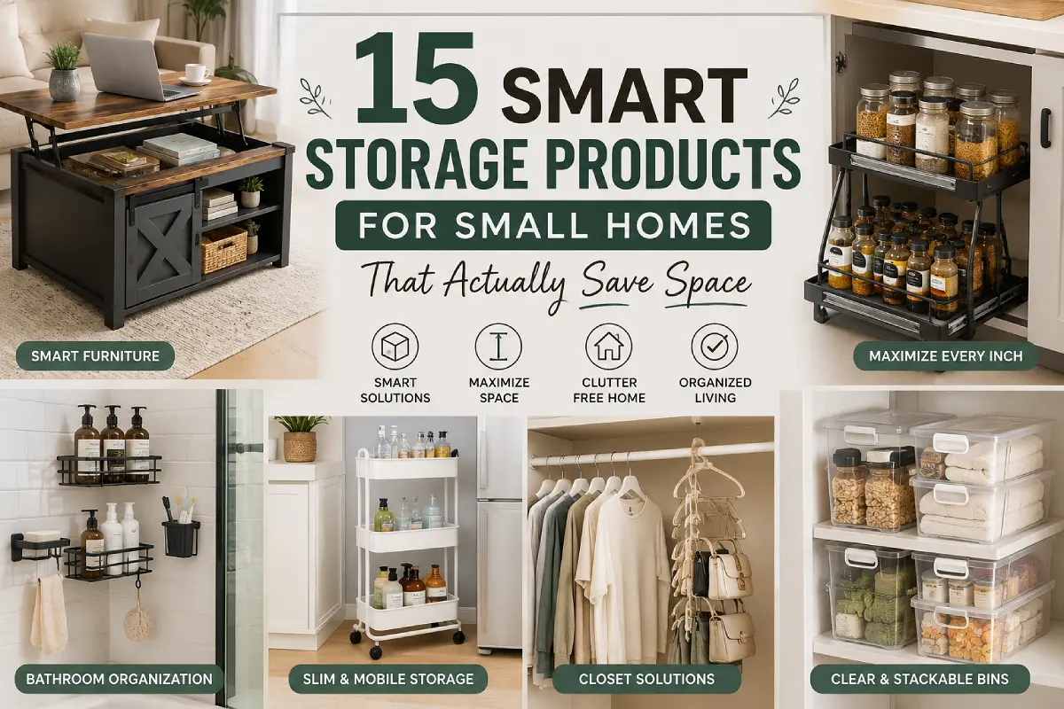 15 Smart Storage Products for Small Homes That Actually Save Space